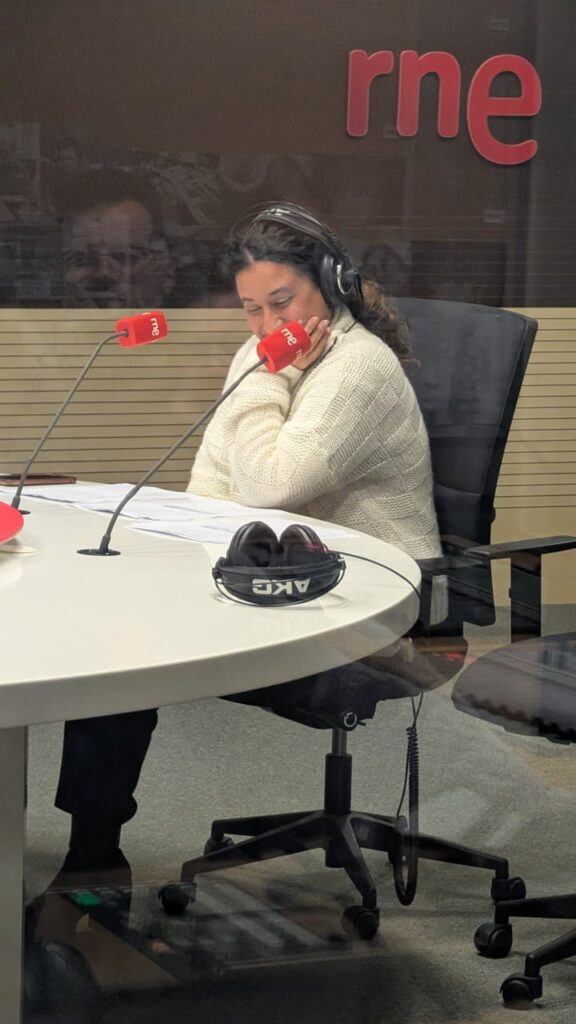 En el estudio de rtve marta sanchez